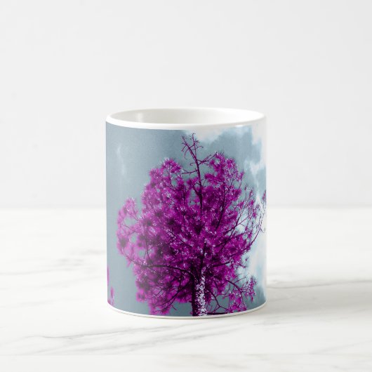 Der Lila Baum Kaffeetasse (Mittel)