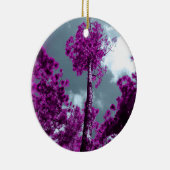 Der Lila Baum Keramik Ornament (Rechts)