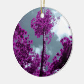 Der Lila Baum Keramik Ornament (Links)