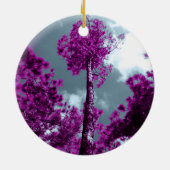 Der Lila Baum Keramik Ornament (Hinten)