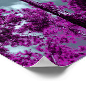 Der Lila Baum Poster (Ecke)