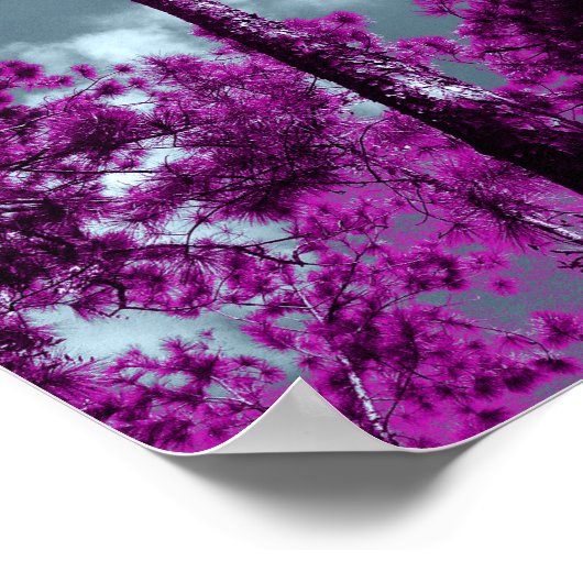 Der Lila Baum Poster (Ecke)