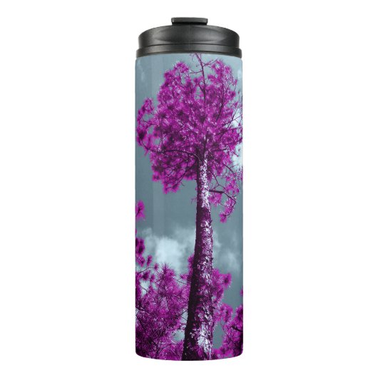 Der lila Baum Thermosbecher (Vorderseite)