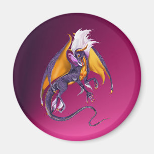 Der lila Drache-Magnet Magnet