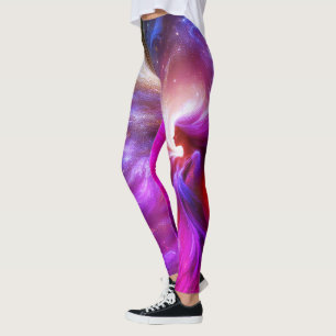 Der lila Engel auf einem Paar maßgeschneiderter Mo Leggings