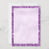 Der Lila Glitzer für das Nutcracker-Weihnachtswass Einladung (Rückseite)