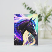 Der Lila Hengst Postkarte (Stehend Vorderseite)