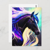 Der Lila Hengst Postkarte (Vorne/Hinten)