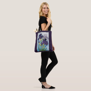 Der Lila Iris des Frühlings Tasche