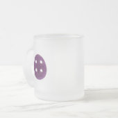 Der lila Knopf Mattglastasse (Vorderseite Links)