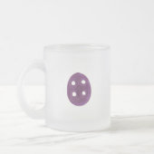 Der lila Knopf Mattglastasse (Links)