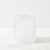 Der lila Knopf Mattglastasse (Mittel)
