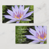 Der lila Lotos Visitenkarte (Vorne/Hinten)