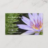 Der lila Lotos Visitenkarte (Rückseite)