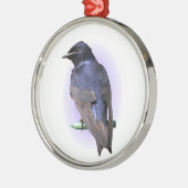 Der lila Martin Silbernes Ornament (Links)