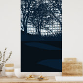 Der Lila Mond Poster (Küche)