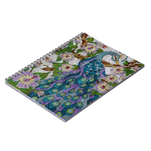 Der Lila Pfau Notizblock (Linke Seite)