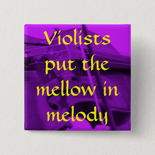 der lila Viola, Violists setzte das m… - Besonders Button (Vorderseite)