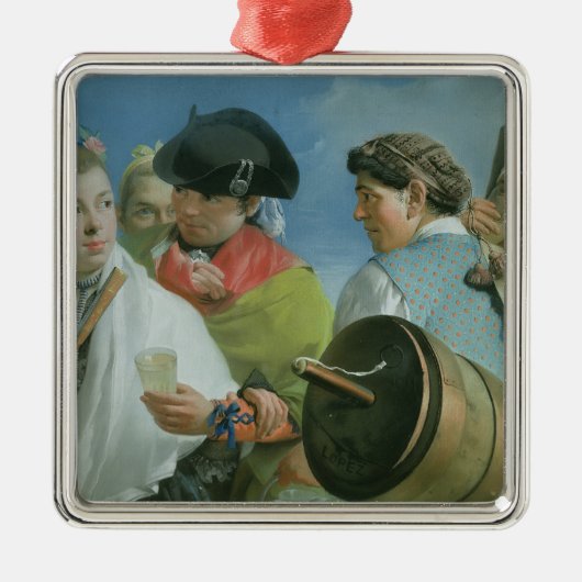 Der Limonade-Verkäufer Silbernes Ornament (Vorne)