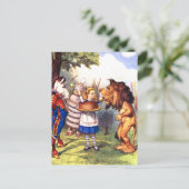 DER LION & THE UNICORN; CAKE WIRD ES BESSER MACHEN POSTKARTE (Stehend Vorderseite)