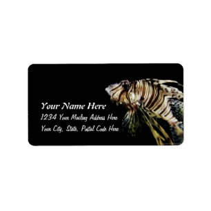 Der Lionfish Adressaufkleber