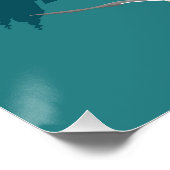 Der Lissaboner Turm von Belem im Stil eines alten  Poster (Ecke)