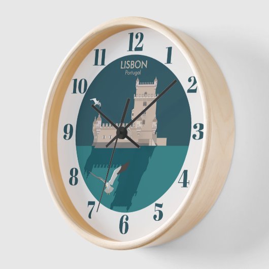 Der Lissaboner Turm von Belem im Stil eines alten Uhr (Winkel)