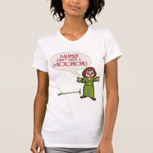 Der Lite-T - Shirt der Merman-/Mikrofon-Frauen