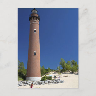 Der Little Sable Point Leuchtturm am Lake Michigan Postkarte