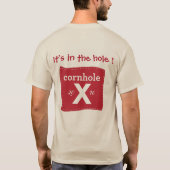 Der Livin der Männer das hohe Leben Cornhole X T-Shirt (Rückseite)