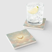 Der Living Blueprint Stone Untersetzer (Seitenansicht)