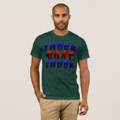 Der LKW-Boot-LKW T-Shirt (Vorne ganz)