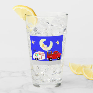 Der LKW, der Anhänger und der schläfrige Mond Glas