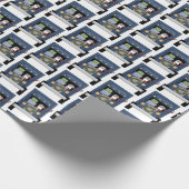 Der LKW des Spaßes halb, der Sankt-Party fährt, Geschenkpapier (Ecke)