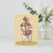 Der Llama-Zirkus Postkarte (Stehend Vorderseite)