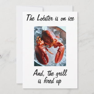 DER LOBSTER LIEGT AUF DER EIGENEN INVITATION EINLADUNG
