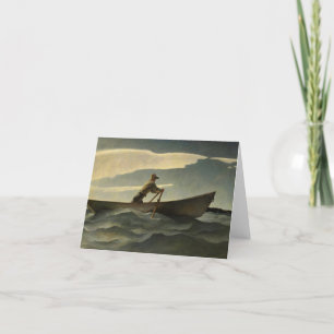 Der Lobsterman, The Doryman von N. C. Wyeth Dankeskarte