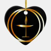 Der lodernde Chalice Keramik Ornament (Vorne)