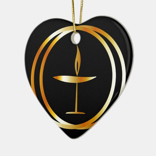 Der lodernde Chalice Keramik Ornament (Links)