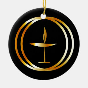 Der lodernde Chalice Keramikornament