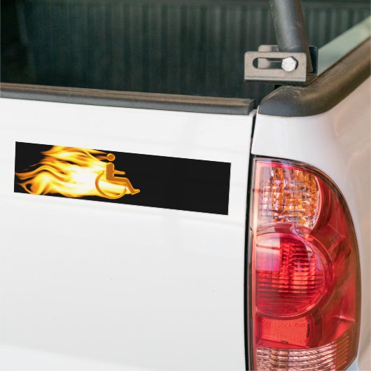 Der lodernde Stuhl Autoaufkleber (Auf Lkw)