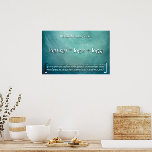 Der Logarithmus Poster (Küche)