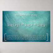 Der Logarithmus Poster (Vorne)