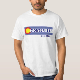 Der lokale Flaggenwert des Monte Vista Colorado T-Shirt
