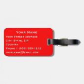 Der London-Bus Gepäckanhänger (Rückseite horizontal)