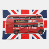 Der London-Rot-Bus Geschirrtuch (Horizontal)