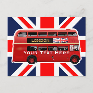 Der Londoner Bus Postkarte