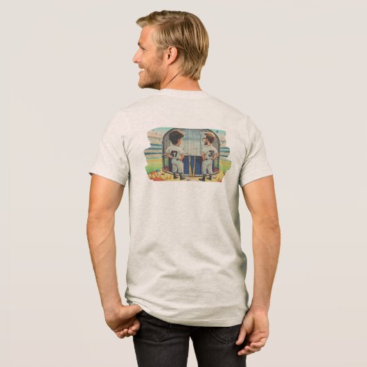 Der Longball wird von Chicks gebeut Tri-Blend Shirt (Rückseite voll)