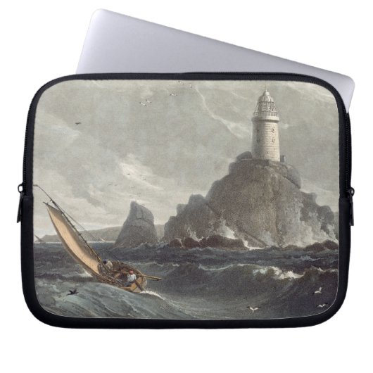 Der longships Leuchtturm der Länder beenden, Laptopschutzhülle (Vorderseite)