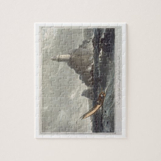 Der longships Leuchtturm der Länder beenden, Puzzle (Vertikal)